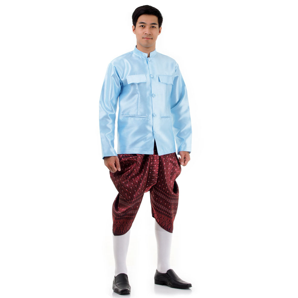 Blue & Maroon