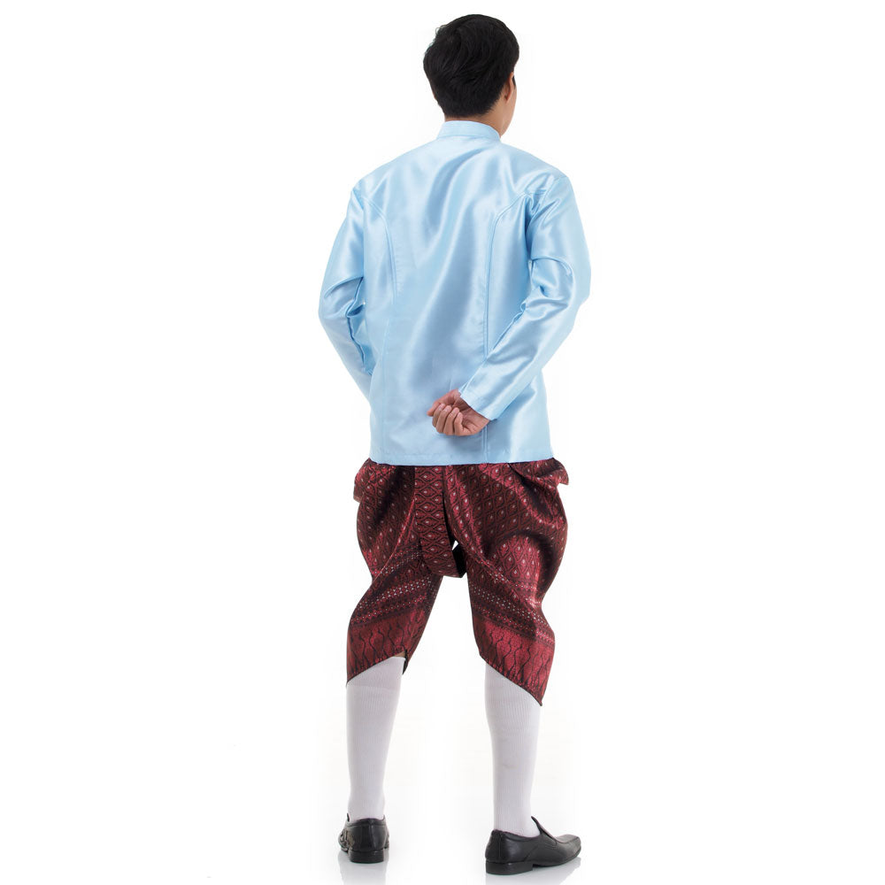 Blue & Maroon