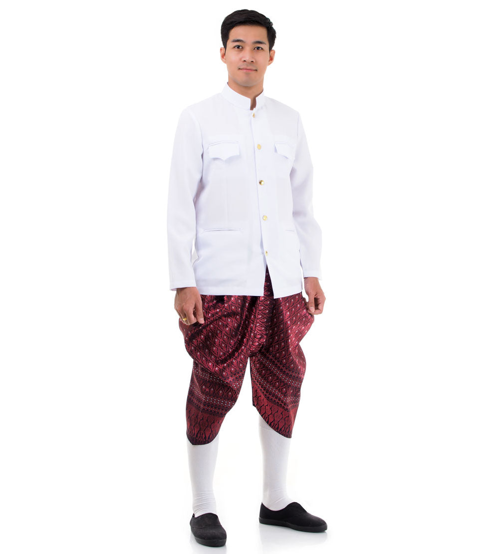 White & Maroon