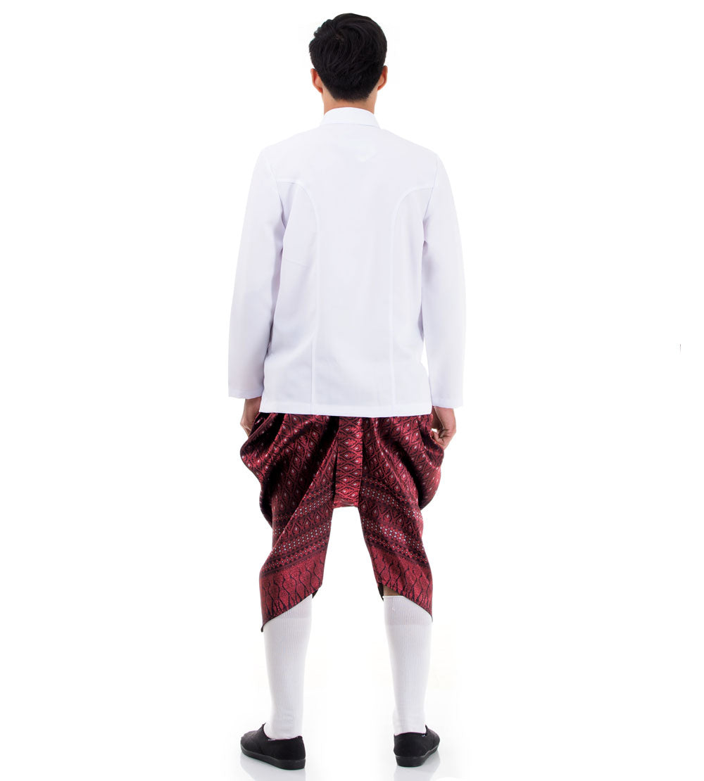 White & Maroon