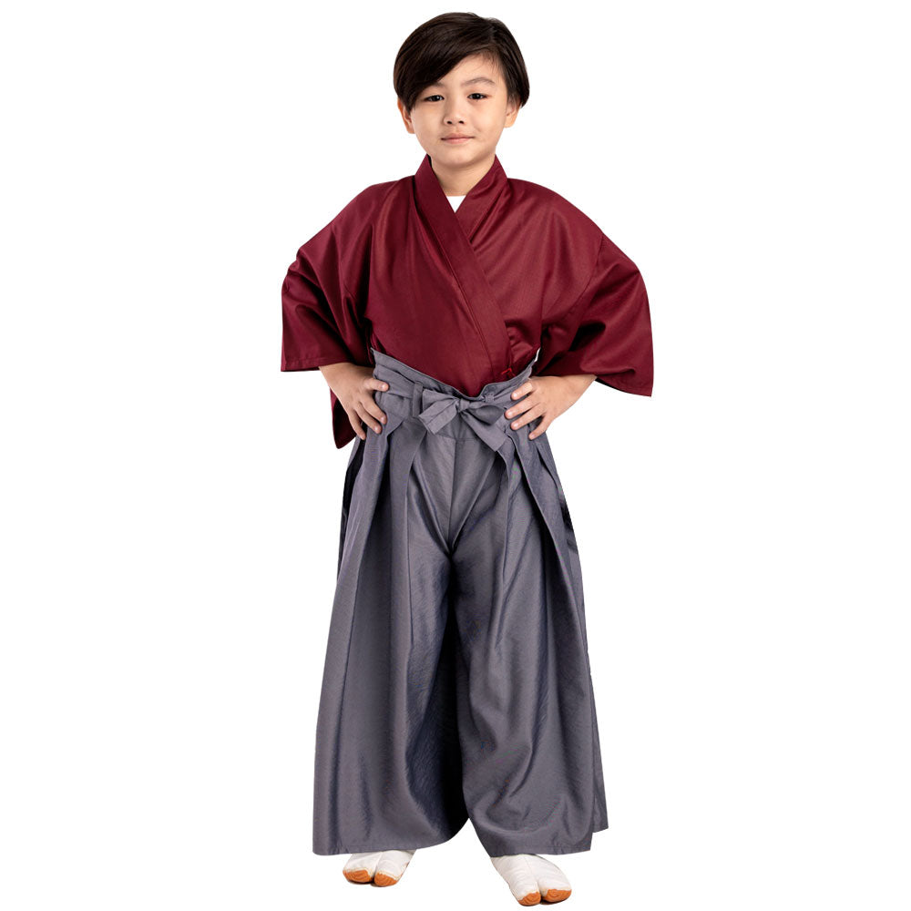 Japanese Kids Samurai Kimono Hakama Costume Hagane Soul – Princess of Asia