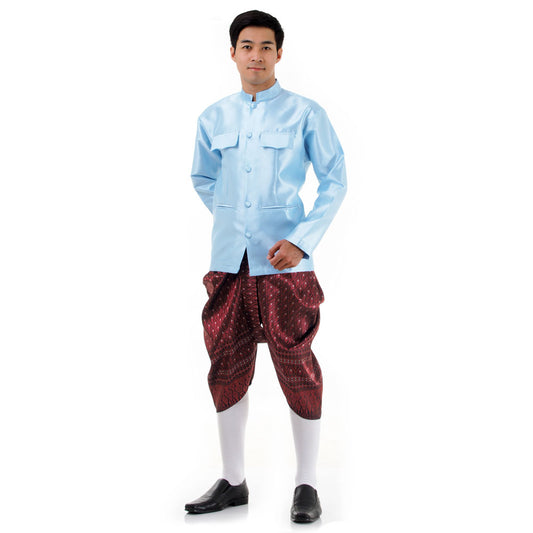 Blue & Maroon
