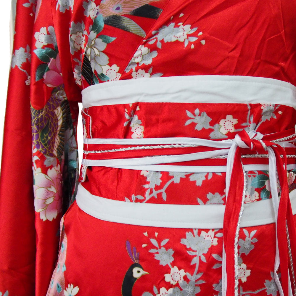 Red Japanese Geisha Style Kimono Dress Hana Princess of Asia Red Japanese Geisha Style Kimono Dress Hana Princess of Asia