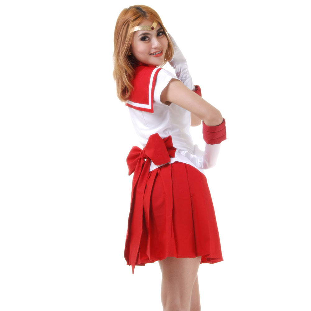 Japanese School Uniform Sailor Mars Cosplay Costume