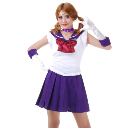 Japanese School Uniform Sailor Saturn Cosplay Costume