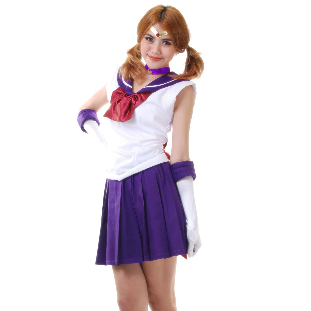 Japanese School Uniform Sailor Saturn Cosplay Costume