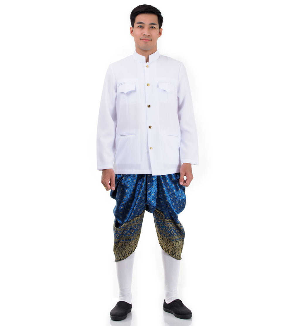 Traditional Raj Pattern Chut Thai Men’s Outfit – Princess of Asia